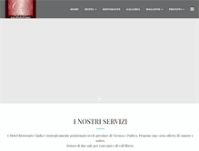 Tablet Screenshot of hotelristorantegiada.com
